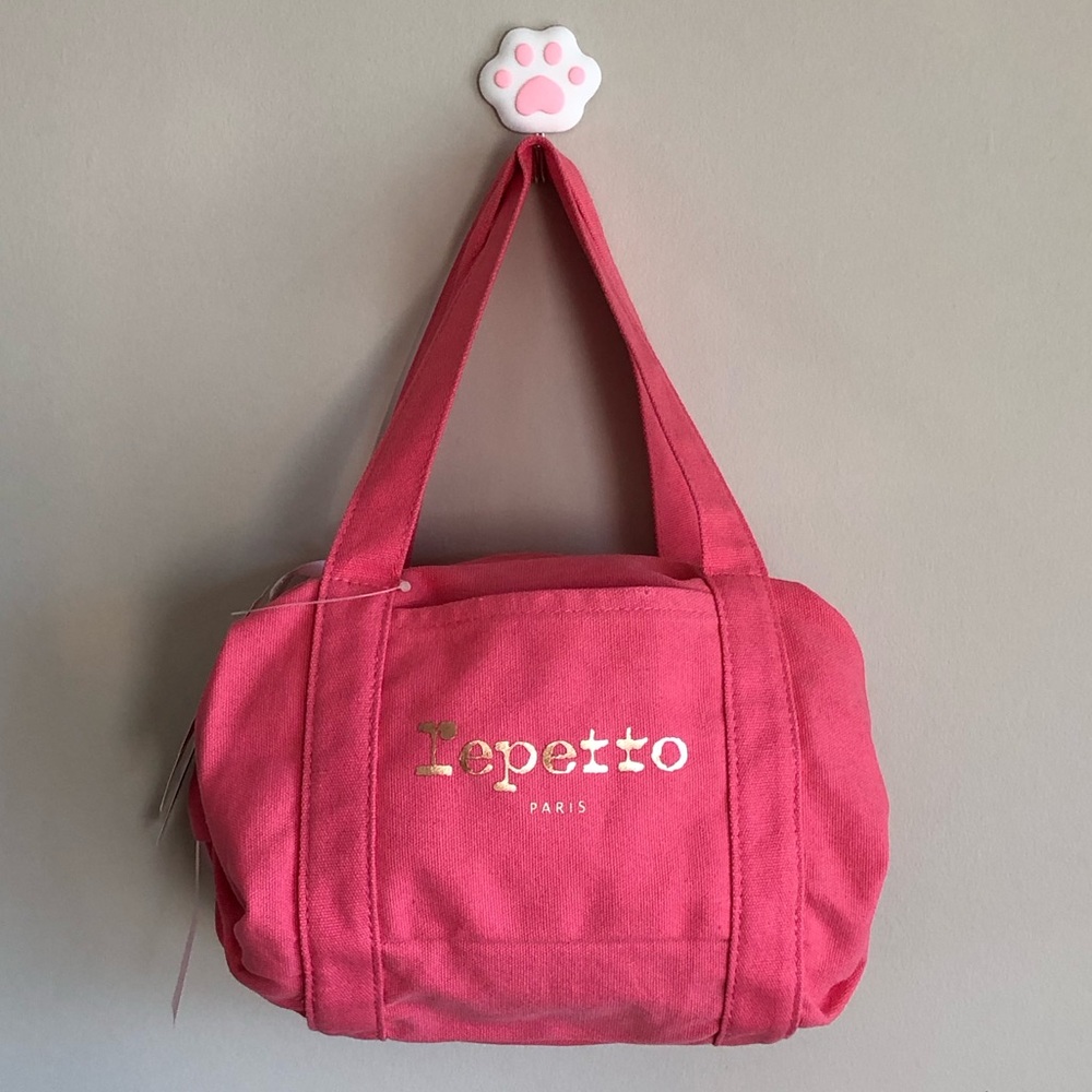✨NWT, RARE✨ Repetto Raspberry Pink Canvas (Cotton) Ballet Tote Bag 🦢🩰🎀💕